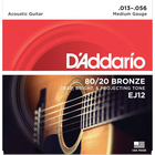DADDARIO EJ12 80/20 Bronze Round Wound 13-56 Struny Do Gitary Akustycznej (1)