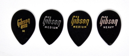 Gibson 33GG09M Medium,Black Teardrop Style Plectra kostki 10 sztuk
