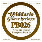D'Addario PB026Nickel Wound Electric Single