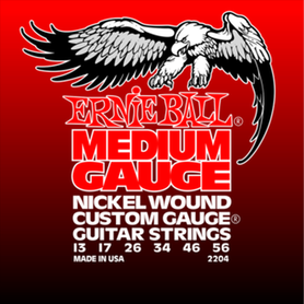 Ernie Ball EB 2204 Medium Guage Struny Do Gitary Elektrycznej 13-56